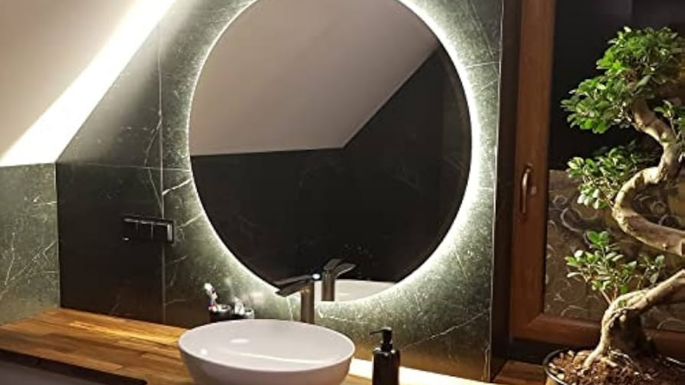 Runder Spiegel 100 cm Ein zeitloses Highlight für Ihr Zuhause